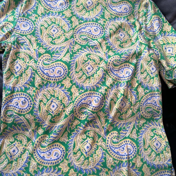 Lauren Ralph Lauren Green and Yellow Paisley Skirt - Picture 4 of 4